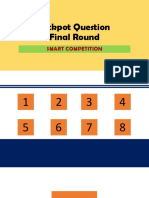 Jackpot Question Final Round: Smart Competition