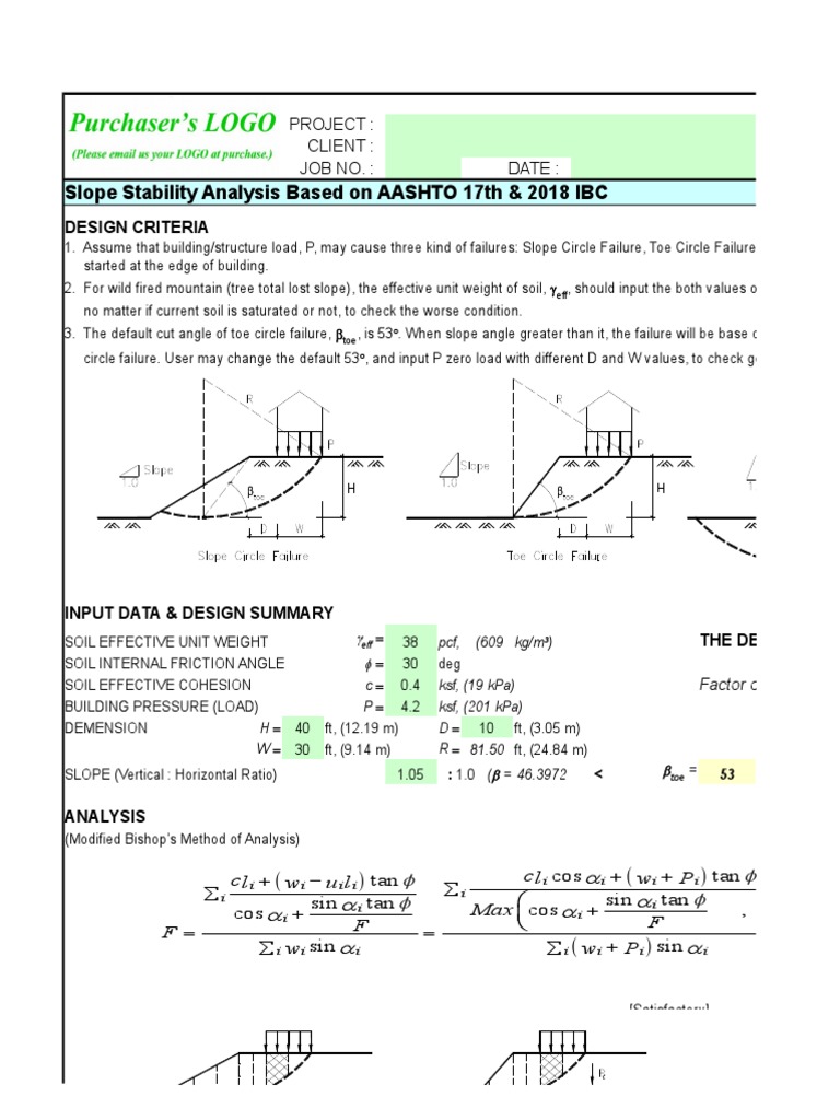 Slope Stability Analysis Report | PDF | Solid Mechanics | Engineering