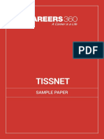 TISSNET Sample Paper PDF