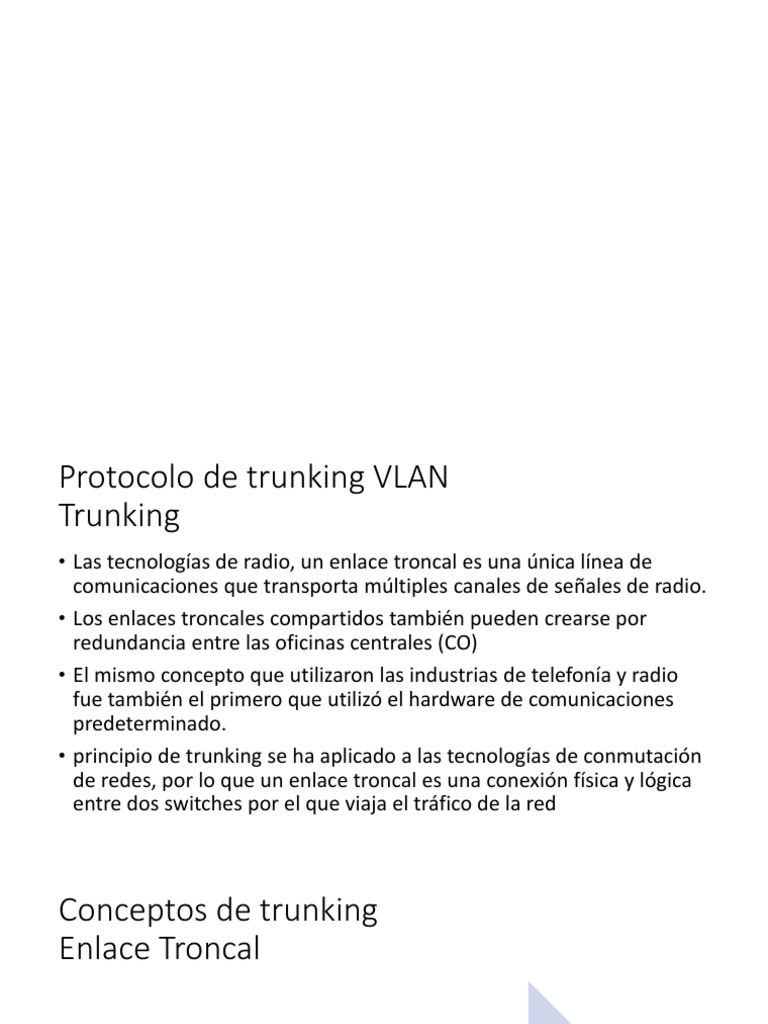 Protocolo de Trunking VLAN en Redes | PDF | Conmutador de red | Red de ...