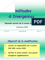 Similitudes & Divergences v 2004
