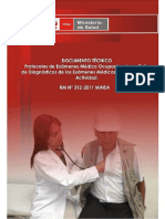 RM 312-2011-MINSA Protocolos de Exámenes Médico Ocupacionales
