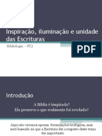 Inspiração e Unidade da Bíblia