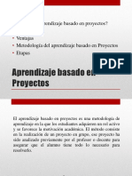 Aprendizaje Basado en Proyectos