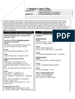 ELA Grade 12 Semester One Common Course Plan