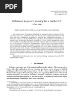 Reference Trajectory Tracking For A multi-DOF Robot Arm: 10.1515/acsc-2015-0033