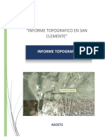 Informe Topografico San Clemente