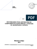 Norma Tecnica 155 - Estandares para la obtencion de componentes sanguineos y gestion de inventario o stock.pdf