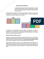 Base de Datos en Excel