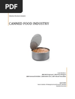 Download Canned Food Industry Structure Analysis by Heemanish Midde SN40520196 doc pdf