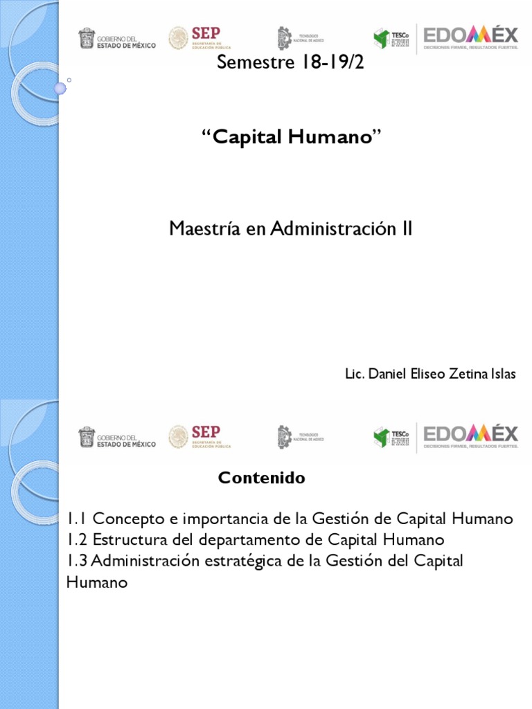 Concepto y Evolución Del Capital Humano | PDF | Planificación | Gestión