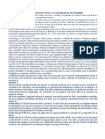 La Doctrina de La Depravacion Total o La Inhabilidad Del Hombre