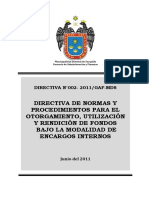 Directiva Nº 002 2011 Mp Surquillo