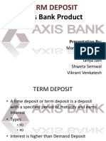 Axis Bank Term Deposit Products