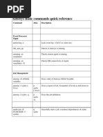 Autosys Basic Commands Quick Reference: Command Alias Description