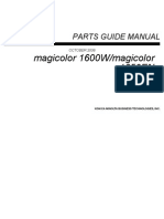 Konica Minolta 1600W Color Laser Parts Manual