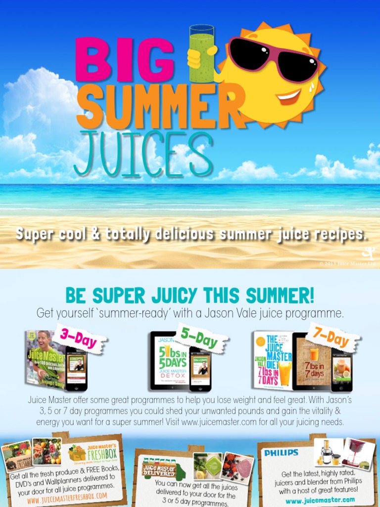The Juice Master Big Summer Juices Jason Vale PDF Pineapple Juice