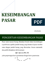 10 Keseimbangan Pasar (Ekonomi Mikro)