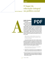 O Lugar Da Educação Integral Na Política Social PDF