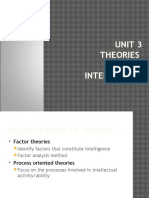 Unit 3 Theories OF Intelligence