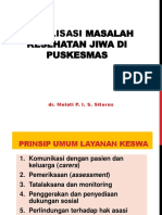 Sosialisasi Masalah Kesehatan Jiwa Di Puskesmas