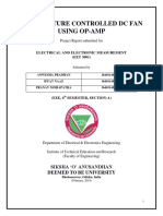 Temperature Controlled DC Fan Using Op