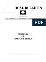 TRI 3010 Sueding of Cotton Fabrics