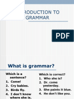 Intro To Grammar