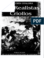 Los realistas criollos - Luis Corsi Otálora