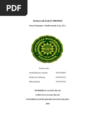 Bismillah Makalah Zakat Profesi Fix 1 Docx