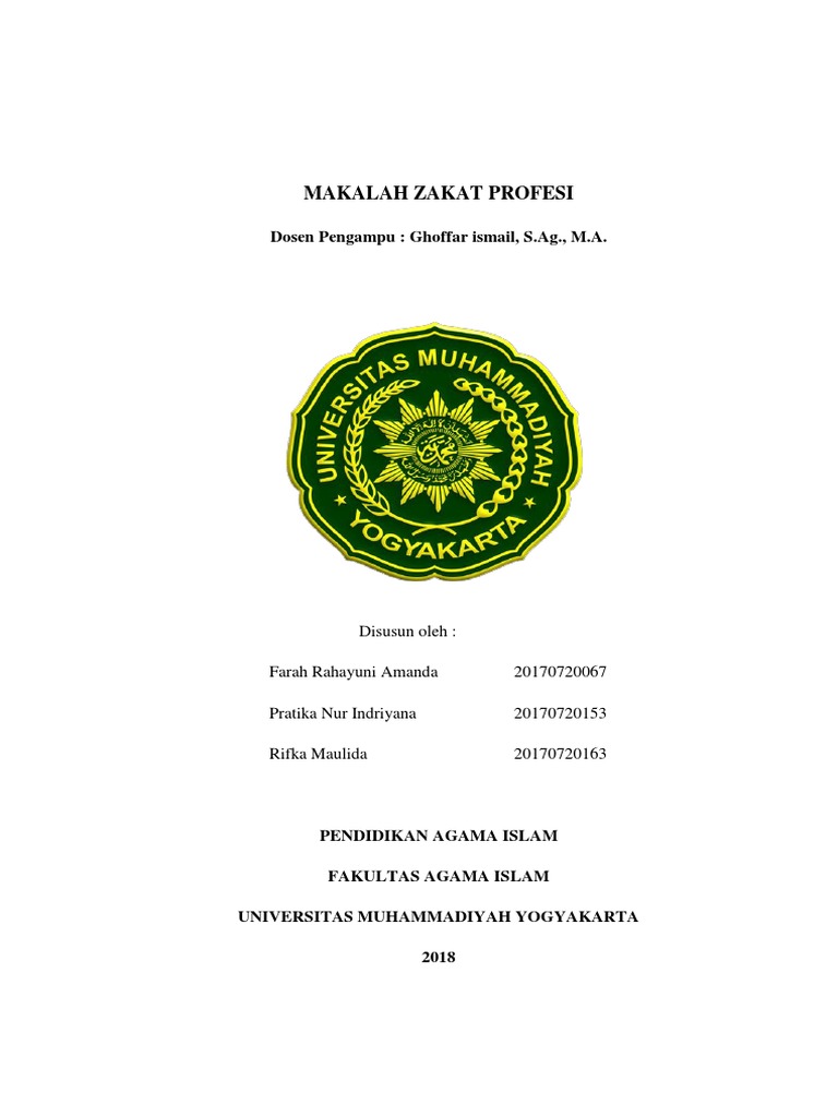Bismillah Makalah Zakat Profesi Fix 1 Docx