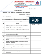 Examination Branch: Question Bank