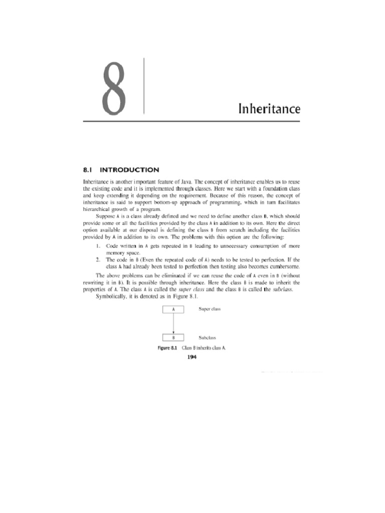 Chapter 8 - Inheritance - OBJECT ORIENTED PROGRAMMING WITH JAVA by M. T ...