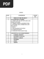 Index: S.No NO. Need of The Project