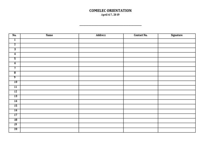 Comelec Orientation | PDF