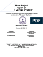 Minor Project Report On Tips Voting System'