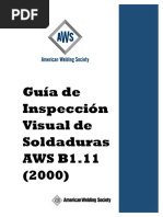 AWS B1.11 Inspección visual de soldaduras