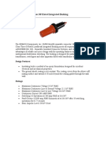 200 AMP, 35 KV Class 3Ø Rated Integrated Bushing: Design Features