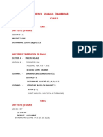 French Syllabus (Cambridge) Class 6: Unit Test 1 (30 Marks)