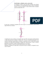 Fórmula de la secante para carga excéntrica en columnas