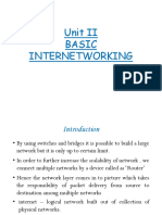 Unit II Basic Internetworking