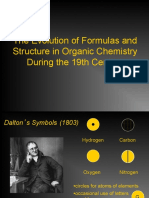 The Evolution of Formulas and Structure in Organic Chemistry During The 19th Century