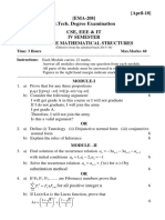 B.Tech. Degree Examination Discrete Mathematical Structures April-18