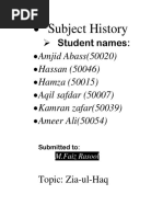 Subject History