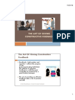 The Art of Giving Constructive Feedback PDF