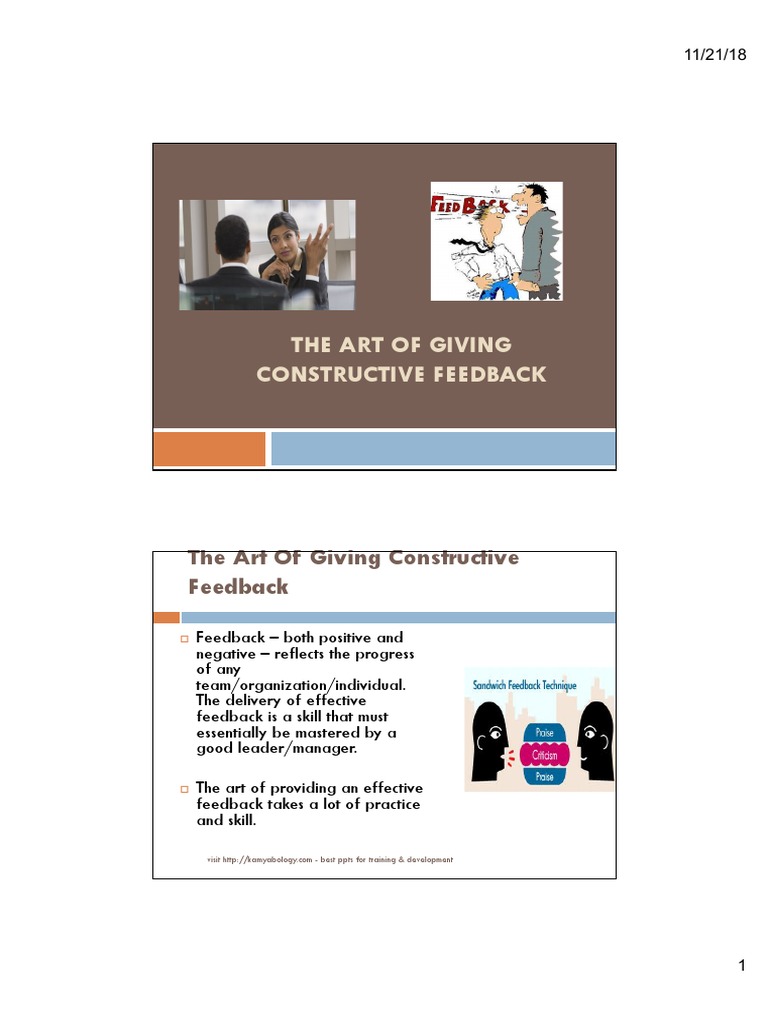 Mastering Constructive Feedback Skills | PDF | Feedback | Learning
