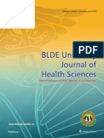 Official Publication of BLDE (Deemed To Be University) : Volume 3 - Issue 1 - January-June 2018