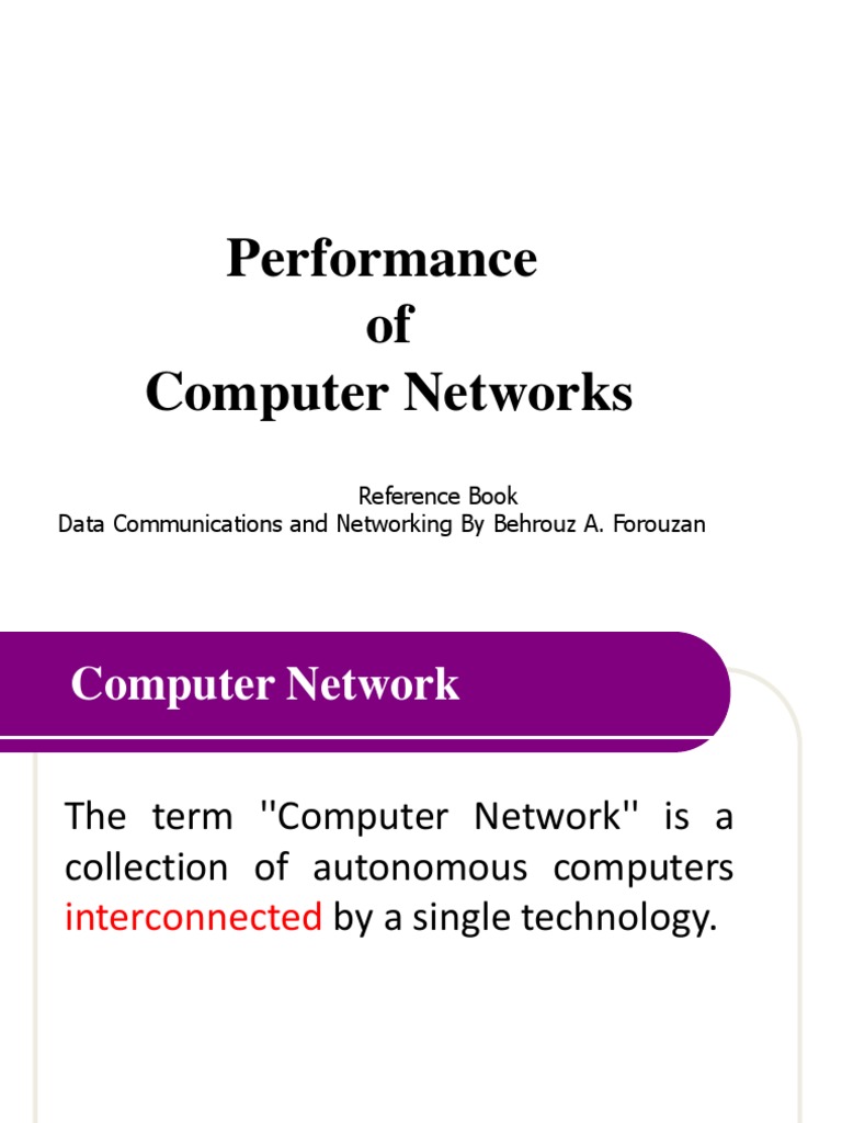 Computer Network Performance Metrics | PDF | Reliability Engineering ...