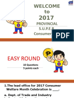 2017 Provincial Consumer Quiz