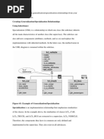 Creating Generalization/Specialization Relationships Using Inheritance